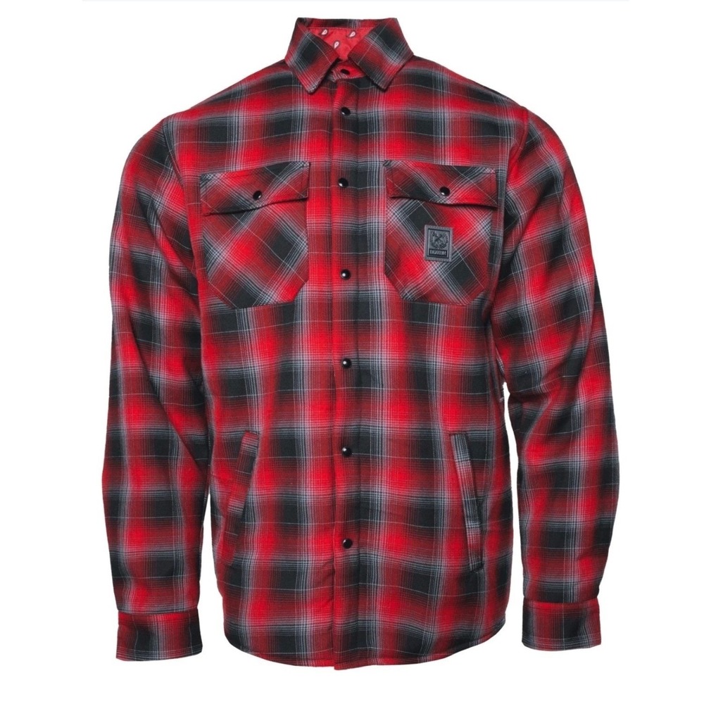 DIXXON Flannel Company The Johnny Shirt Jacket Mens 2XL Fleece Lined Flannel Red - Picture 1 of 8